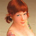 Penelope Freckled Redhead Lazerbunny
