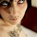 Tattooed Pierced Brunette from Fatal Beauties