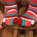 girls with toe socks